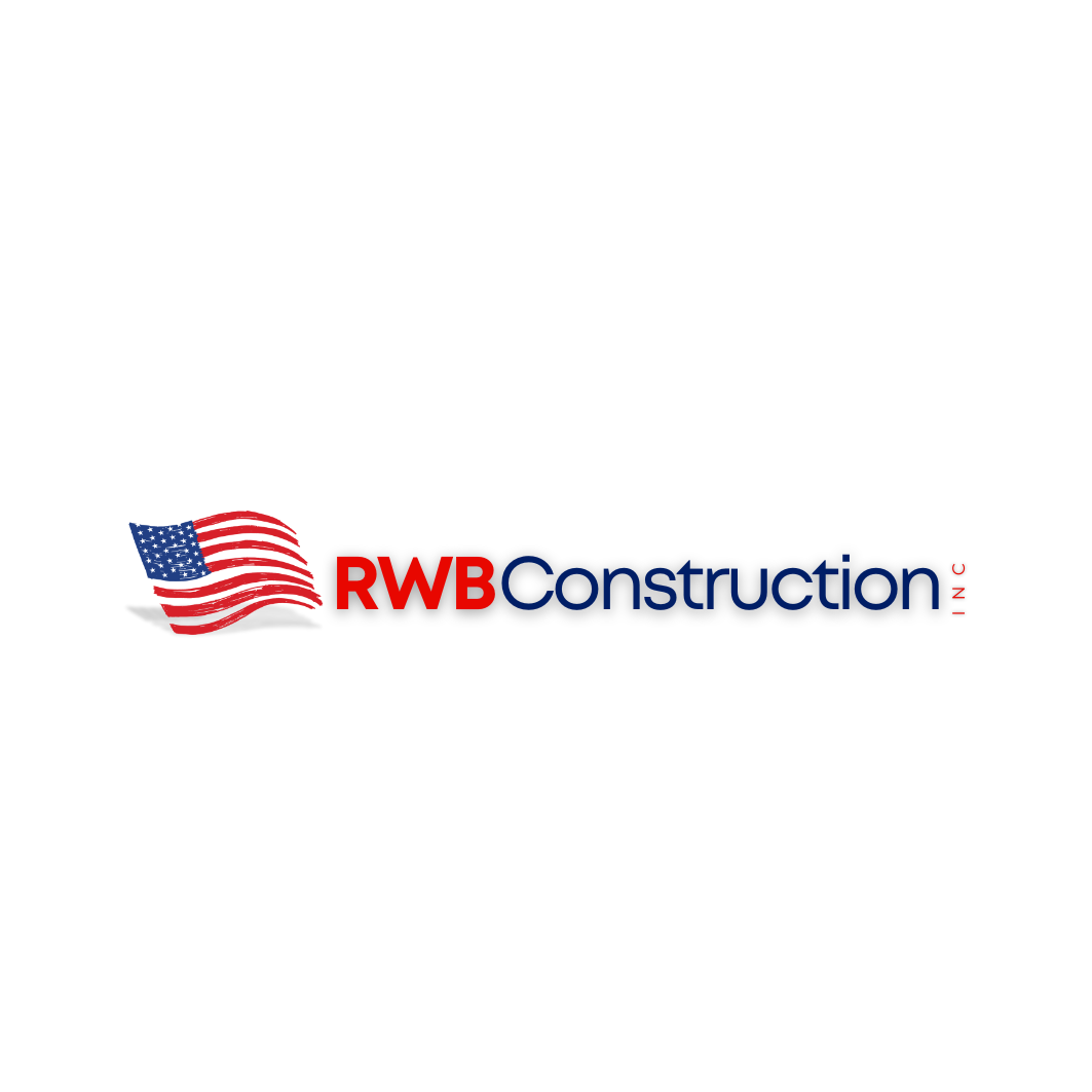 RWB Logo Lager File_1 - Lilac Revolution Technical Solutions RWB Construction Inc Logo - American Flag, Red and blue text